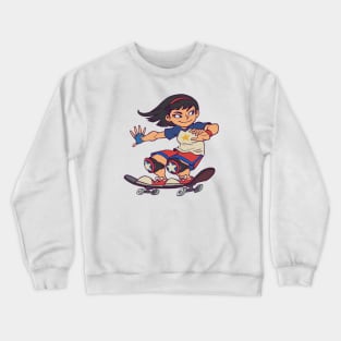 Skater Girl USA Crewneck Sweatshirt